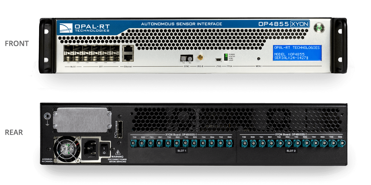 OP4855 Simulator Connections and Interface